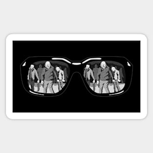 Zombie Glasses Sticker